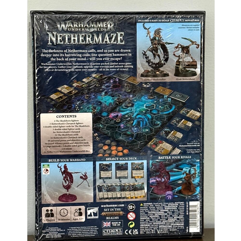 Warhammer Underworlds Nethermaze Sealed Box Set Ultimate Miniatures Game RARE - Picture 5 of 6